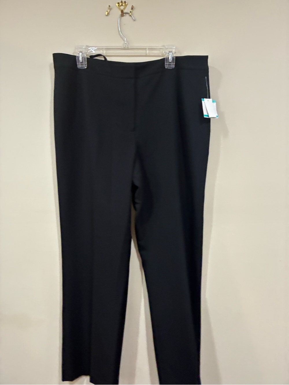 Kasper Black Straight-Leg Women's Dress Pants